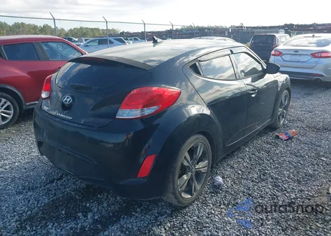 2017 Hyundai Veloster Value Edition from USA, damaged, VIN KMHTC6AD2HU320204